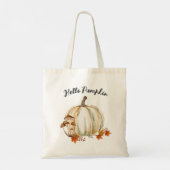 Schattigeste Hallo Pumpkin Mushroom Gezellige Herf Tote Bag (Achterkant)