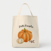 Schattigeste Hallo Pumpkin Spice Cozy Herfst Tote Bag (Voorkant)