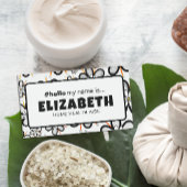 Schattigeste Hallo retro bloemen Naambadge