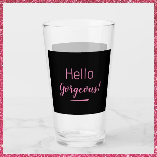 Schattigeste Hallo Roze & Zwart Glas