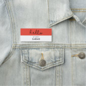 Schattigeste Hallo script Naamplaatje (In situ)