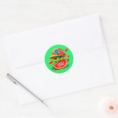 Schattigeste hallo strand alligator ronde sticker (Envelop)