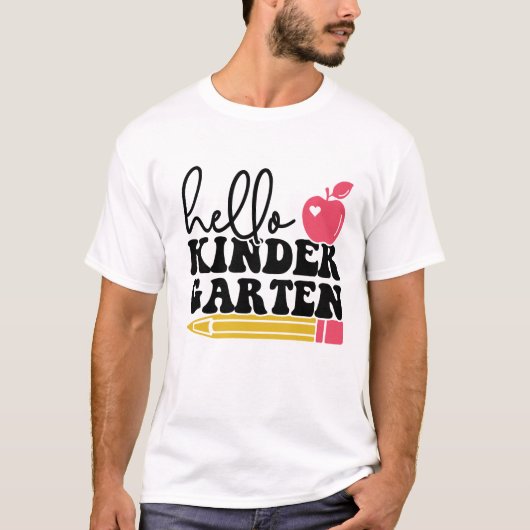Schattigeste Hallo terug naar school T-shirt (Voorkant)
