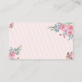 Schattigeste Hallo wereld Luier Raffle voor meisje Informatiekaartje (Achterkant)