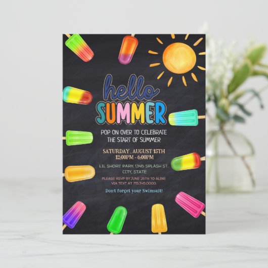 Schattigeste Hallo zomerfeest Kaart (Staand voorkant)