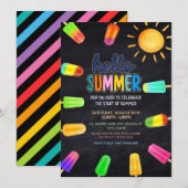 Schattigeste Hallo zomerfeest Kaart (Voorkant / Achterkant)