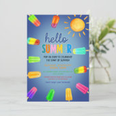 Schattigeste Hallo zomerfeest Kaart (Staand voorkant)