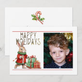 Schattigeste PRETTIGE FEESTDAGEN 1 Foto Feestdagenkaart (Voorkant / Achterkant)