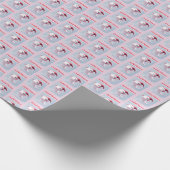 Schattigeste Prettige feestdagen Axolotl kerstcade Cadeaupapier (Hoek)