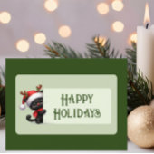 Schattigeste Prettige feestdagen Briefkaart Kerstk