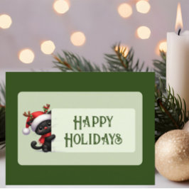 Schattigeste Prettige feestdagen Briefkaart Kerstk