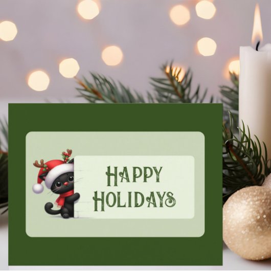 Schattigeste Prettige feestdagen Briefkaart Kerstk