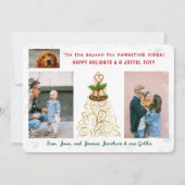 Schattigeste Prettige feestdagen Funny Dog Cat Feestdagenkaart (Voorkant)