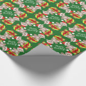 Schattigeste prettige feestdagen koala en gift art cadeaupapier (Hoek)