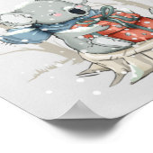 Schattigeste Prettige feestdagen Koala Poster Pape (Hoek)