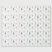 Schattigeste Prettige feestdagen Notenkrakersoldaa Cadeaupapier (Vlak)