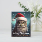 Schattigeste Prettige feestdagen Owl (Staand voorkant)