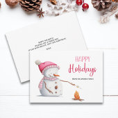 Schattigeste Prettige feestdagen Pink Feestdagenkaart