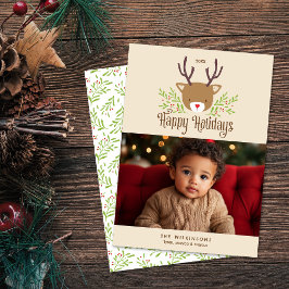 Schattigeste Prettige feestdagen rendierneutraal Feestdagenkaart