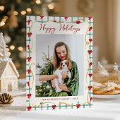 Schattigeste Prettige feestdagen rood groen boegpa Feestdagenkaart