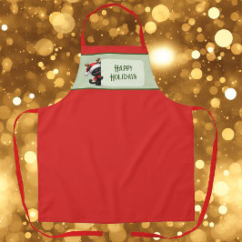 Schattigeste Prettige feestdagen Schort Kerstkat -