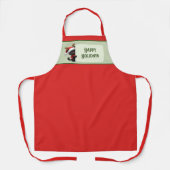 Schattigeste Prettige feestdagen Schort Kerstkat - (Voorkant)