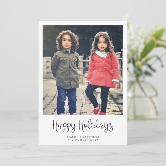 Schattigeste Prettige feestdagen Whimsical Feestdagenkaart (Staand voorkant)