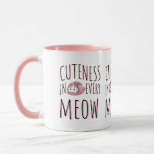 Schattigheid in elke Miauw - Mooie Kat Typografie Mok