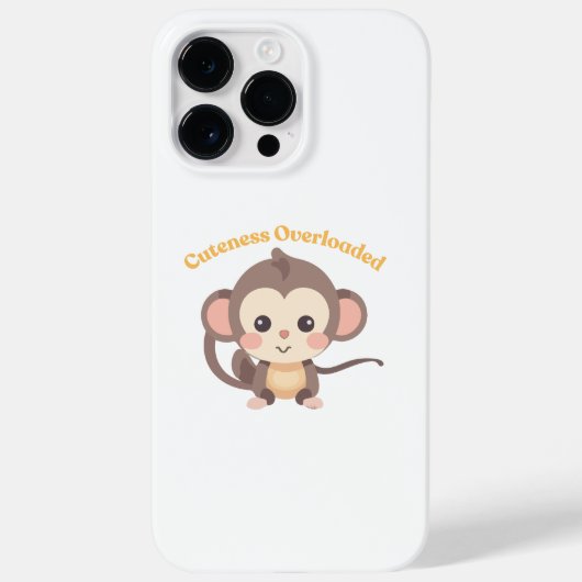 Schattigheid overbelast: aap Case-Mate iPhone case (Achterkant)