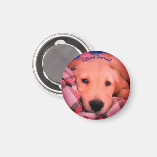 Schattigheid Overbelasting, kleine ronde magneet (Voorkant / Achterkant)