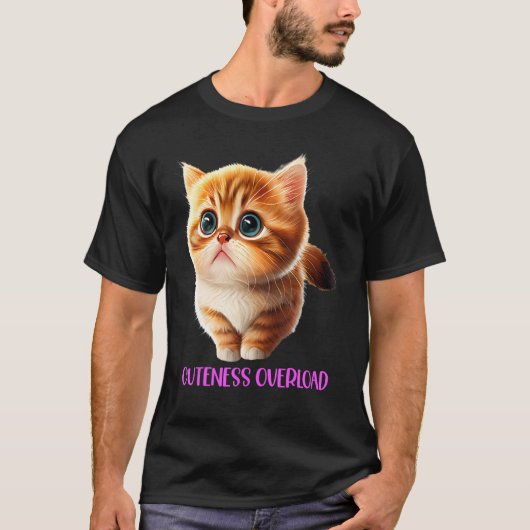 schattigheid overload schattig kat kitten mooi  t-shirt (Voorkant)