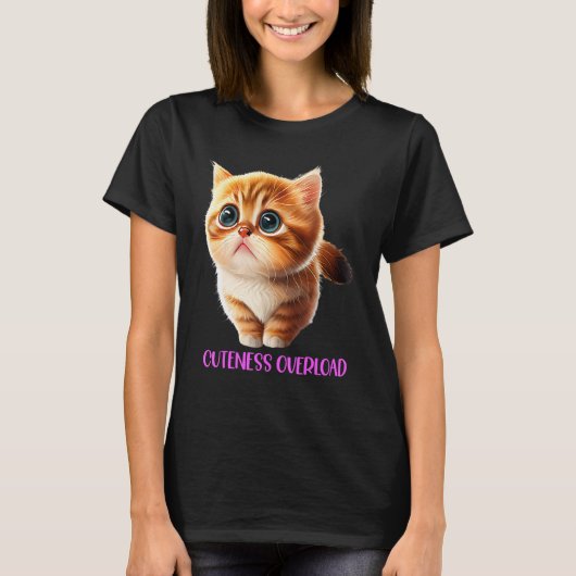 schattigheid overload schattig kat kitten mooi  t-shirt (Voorkant)