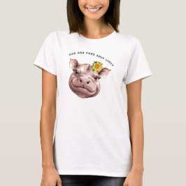Schattigheid Overload! Schattige Pygmee Hippo T-shirt