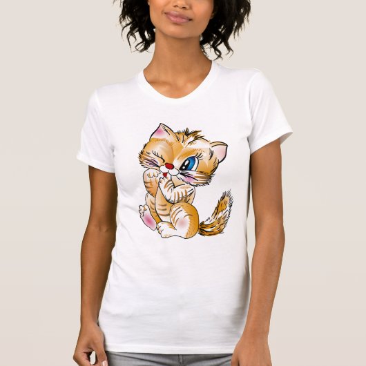Schattigheid van katten met rozige rode neuzen t-shirt (Voorkant)
