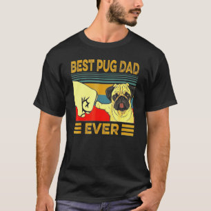 Schattigste beste Pug-papa ooit trots vintage pupp T-shirt