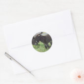 schattigste buro ronde sticker (Envelop)