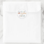 Schattigste Kleine Pompoen Ronde Sticker (Tas)