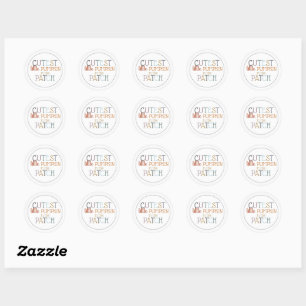 Schattigste Kleine Pompoen Ronde Sticker