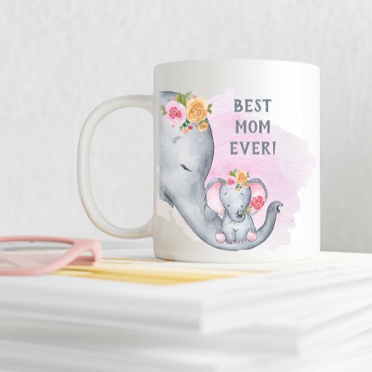 Schattigste moeder ooit grote koffiekop