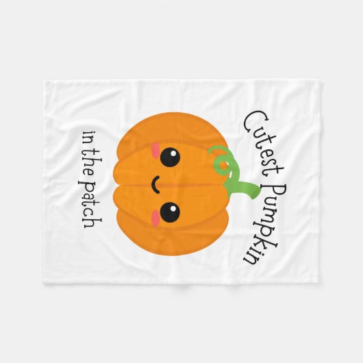 schattigste pompoen fleece deken (Voorkant (Horizontaal))