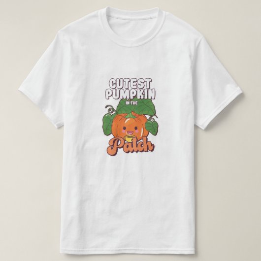 schattigste pompoen in de lap grond t-shirt (Design voorkant)