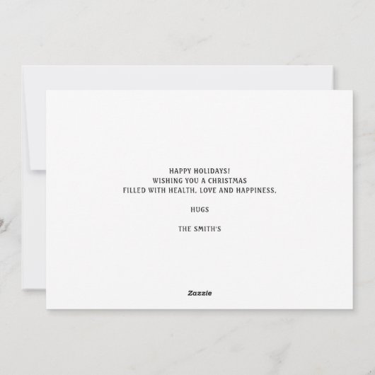 Schattigste Prettige feestdagen Snowman Pig Feestdagenkaart (Achterkant)