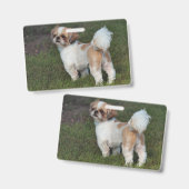 Schattigste Shih Tzu Badge (Voor- en achterkant)