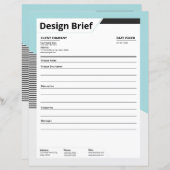 Schatting en korte Sjabloon (Voorkant / Achterkant)