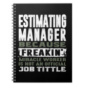 Schatting Manager Notitieboek (Voorkant)