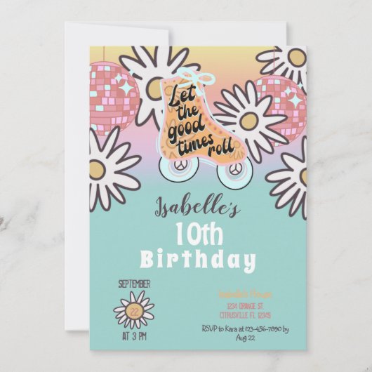 Schatting met rolschaatsen op de terugweg kaart (Voorkant)