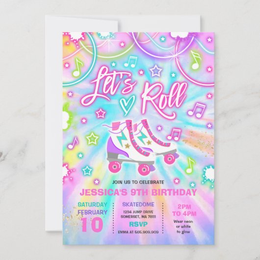 Schatting met rolschaatsen op zaterdag kaart (Voorkant)