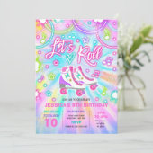 Schatting met rolschaatsen op zaterdag kaart (Staand voorkant)