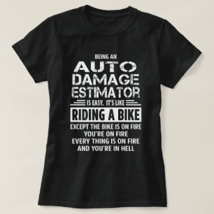 Schatting van autoschade t-shirt