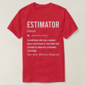 Schatting van de definitie t-shirt (Design voorkant)